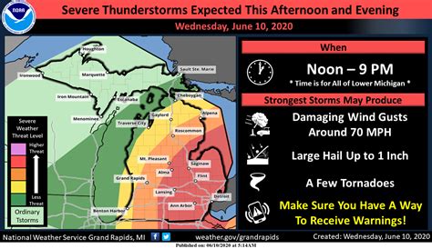 Storm Risks Thunderstorm Watch The Michigan Weather Center