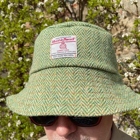 Made To Order Cotton Lined Harris Tweed Bucket Hat Etsy