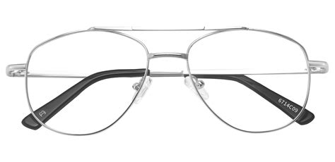 Dwight Aviator Prescription Glasses Gray Womens Eyeglasses Payne