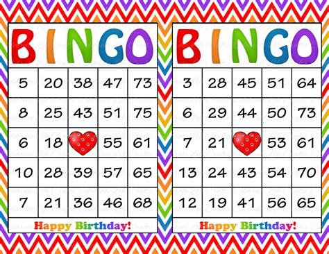 Check out our free printable bingo selection for the very best. 30 Rainbow Birthday Printable Bingo Cards Instant Download