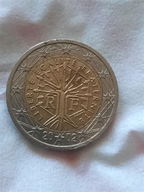 Rare Error 2 Euro Coin France 2000 Misprint Mint Minting With Good