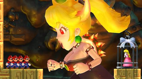What If 4 Marios Want To Rescue Peach From Evil Bowsette Youtube