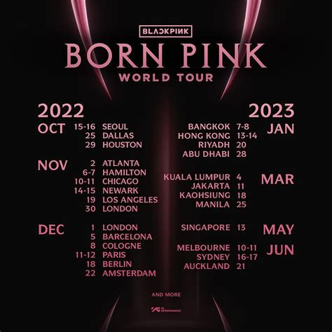 Blackpink Concert 2023 Born Pink World Tour