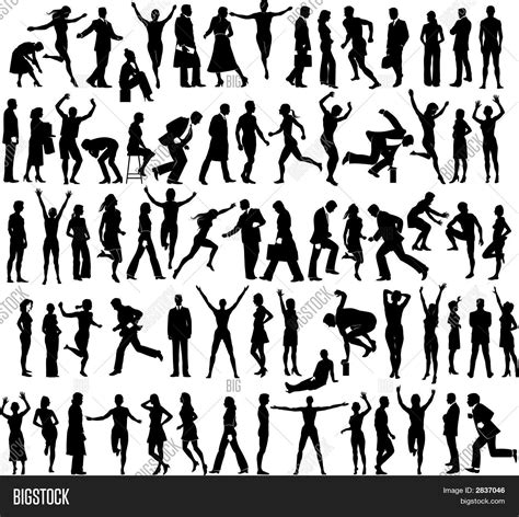 silhouettes people vector and photo free trial bigstock