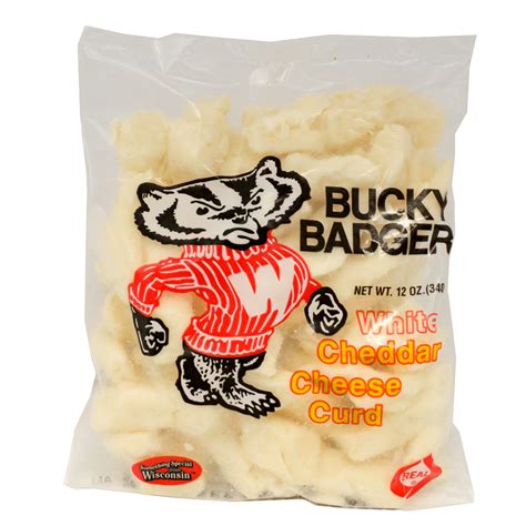 Bucky Badger White Cheddar Cheese Curds 12 Oz