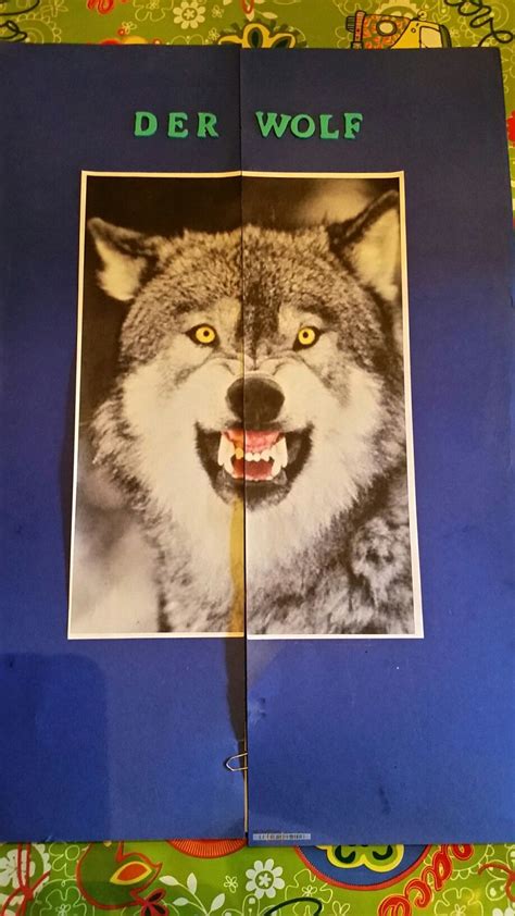 Cover Lapbook Wolf Bastelarbeiten Wolf Basteln