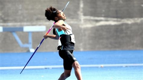 dior rae scott gets bahamas second javelin record for gold at carifta games