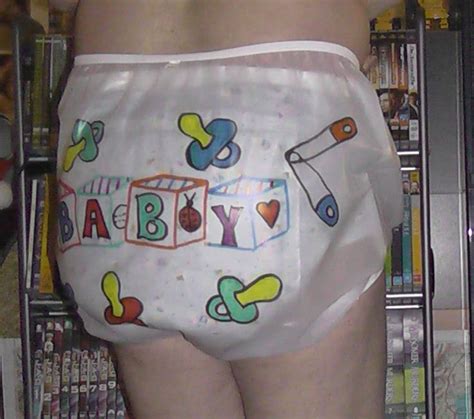 Me Wearing My Kins Adult Handcrafted Vinyl Pull On Diaper Cover Baby