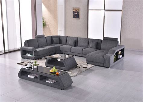 2018 Sofas For Living Room Chaise Promotion New Fabric Modern Sofa Set