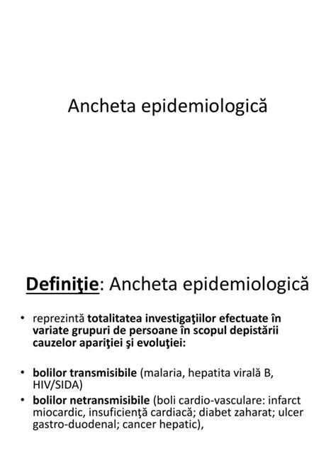 Ancheta Epidemiologica Pdf