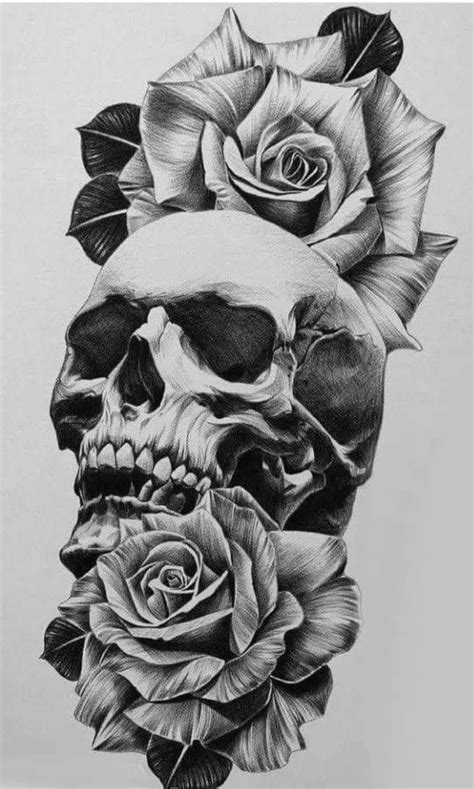 Pin By Sey Fox On Skull Skull Sleeve Tattoos Skull Art Tattoo Skull Rose Tattoos