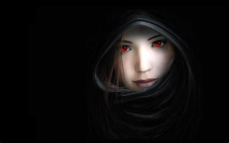 Free Download Dark Mouth Red Eyes Artwork Noses Hooded Witches Black HD Wallpapers X