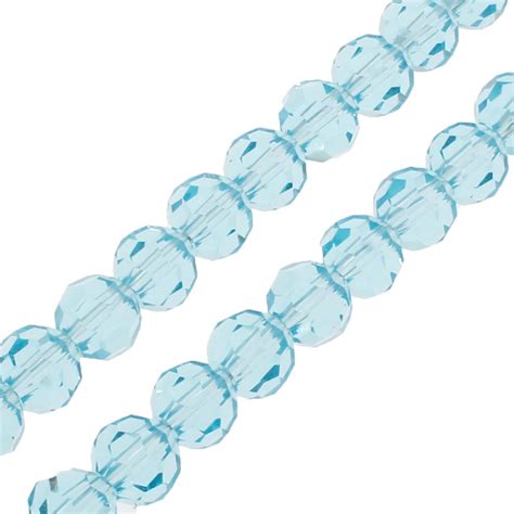 Crystal Round Beads 4mm Aqua Craft Hobby And Jewellery Supplies
