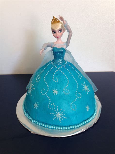 Homemade Elsa Birthday Cake Aria Art