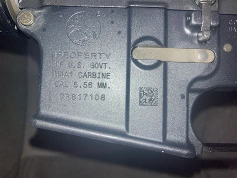 Markings On The New Colt M4a1 Government Property Marked Socom 145