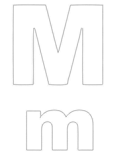 Letter M Tracing Coloring Page Download Print Or Color Online For Free