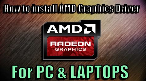 How To Download And Install Amd Graphic Driver For Laptop And Desktop Youtube