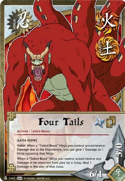 The Four Tailed Beast Son Goku Tg Card By Puja39 On Deviantart