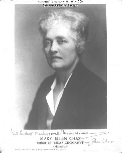 Portrait Photograph Of Mary Ellen Chase Author Of Silas Crockett