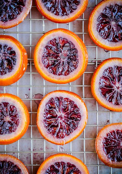 Candied Blood Orange Slices With Dark Chocolate A Beautiful Plate