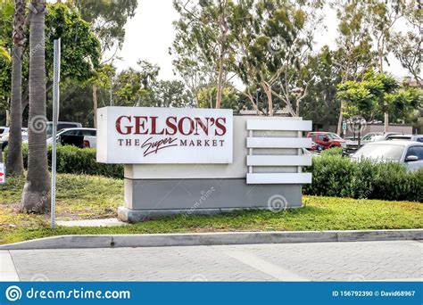 Gelson S Market Grocery Store Sign Editorial Image Image Of Cart