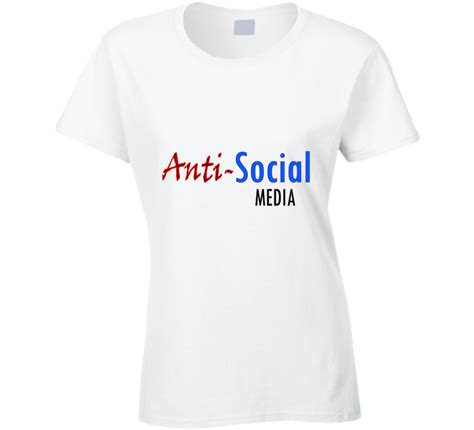 Social Media Ladies T Shirt
