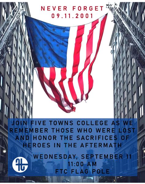 Join Five Towns College As We Remember 9 11 Five Towns College