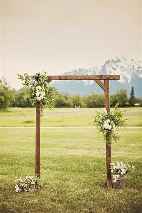 Rustic Outdoor Wedding Arch Ideas Buginriko