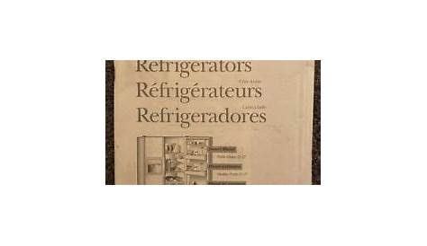 GE Refrigerators Owners Manual Book for Models 22-27 Part 162D7734P011