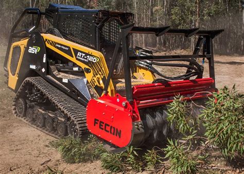 Skid Steer Mulchers By Fecon Suits Posi Tracks Bobcats Track Loaders