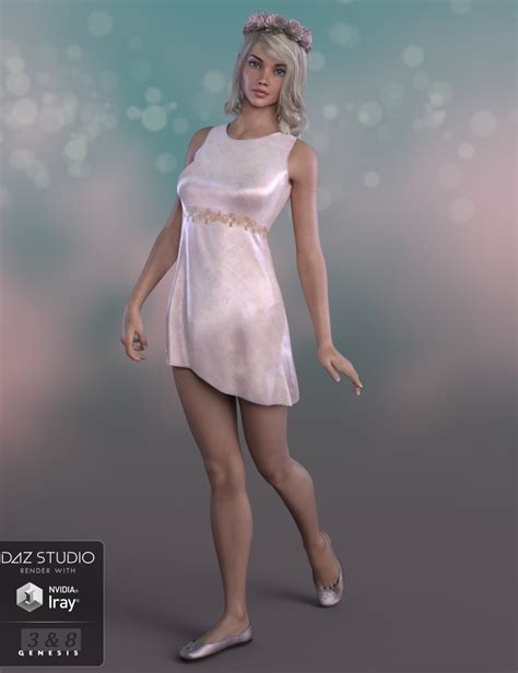Dforce Summer Angel Outfit For Genesis 3 And 8 Females Daz 3d