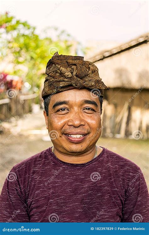 Traditional Indonesian Man In His Village Editorial Stock Image Image