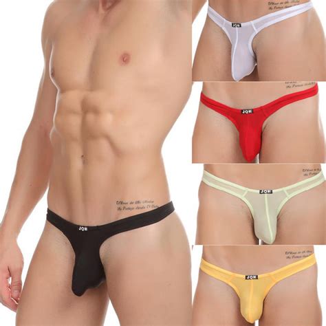 High Quality Mens Sex Underwear Ultra Low Thong T Back G String V