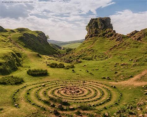 Spectacular Scotland Stone Circle Beneath The Ancient Ruins Of Castle