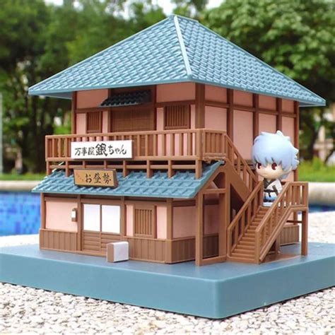 Anime Gintama Yorozuya Japanese House Action Figure Model Toysaction