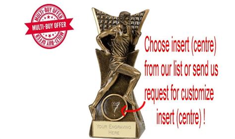 Sport Pokale Running Athletics Trophy Free Engraving Personalised Award