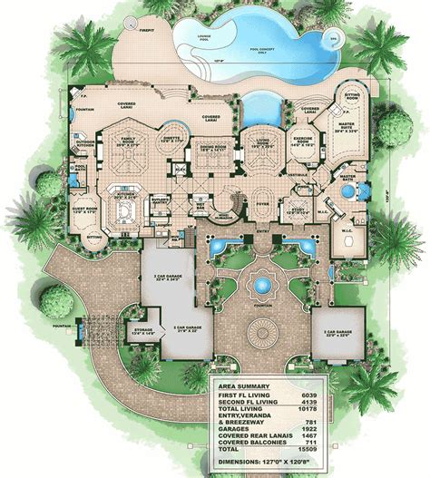 Tuscan House Plans Small House Plans Mansion Floor Pl
