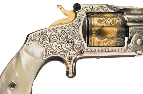 Cased New York Engraved Smith And Wesson 38 Single Action 2nd Model