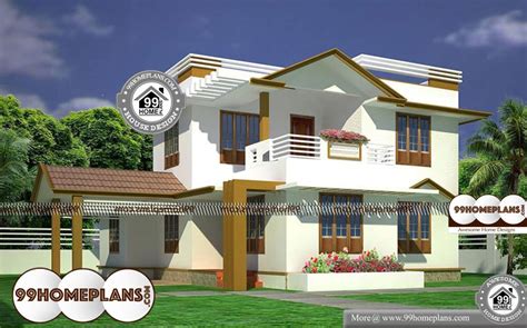 Ready Made House Plans For 3bhk 2 Story Modern Indian Style Home