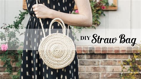 How To Make A Diy Straw Bag Youtube