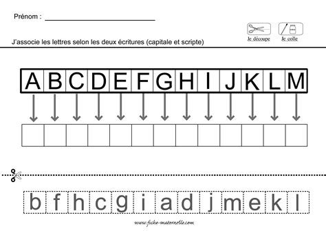 Imprimer Exercice Maternelle Moyenne Section Alphabet La Galerie