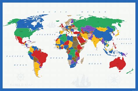 Mapas De Los 5 Continentes Con Paises Para Descargar E Imprimir Images