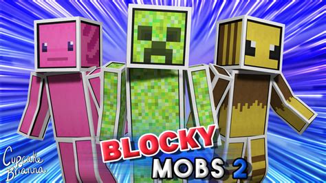 Blocky Mobs 2 Hd Skin Pack By Cupcakebrianna Minecraft Skin Pack