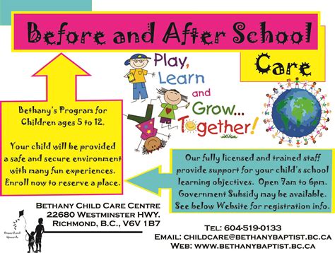 Before And After School Care Bethany Child Care Centre