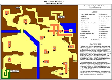 Kings Field Ii Cason Villagefield Map Map For Playstation By