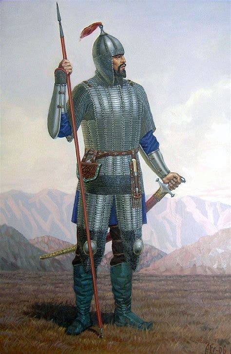 Armoured Kazakh Warrior Historical Warriors Historical Armor