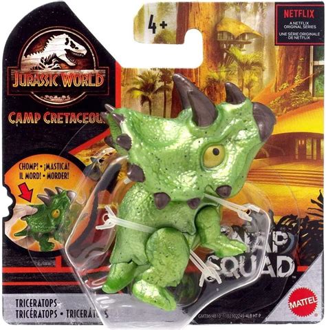 Jurassic World Camp Cretaceous Snap Squad Triceratops Figure Buy