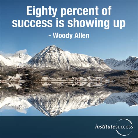 Eighty Percent Of Success Is Showing Up Woody Allen Institute Success