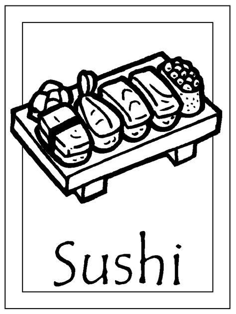 Sushi Pusheen Coloring Pages Canvas Gleep