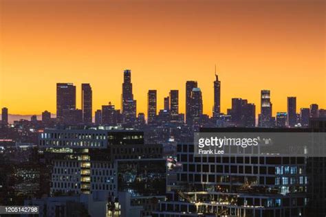 Los Angeles Night Lights Photos And Premium High Res Pictures Getty